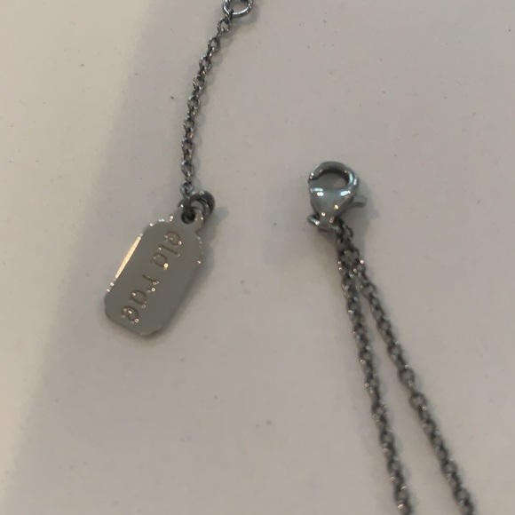 Ela Rae Oxidized Sterling Silver Star Diamond Necklace - Picture 4 of 6